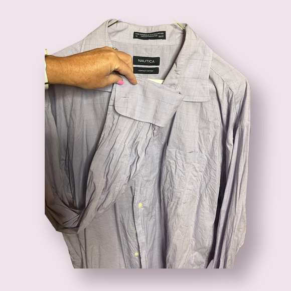 Nautica dress shirt, size 18 36/37 - Picture 3 of 6